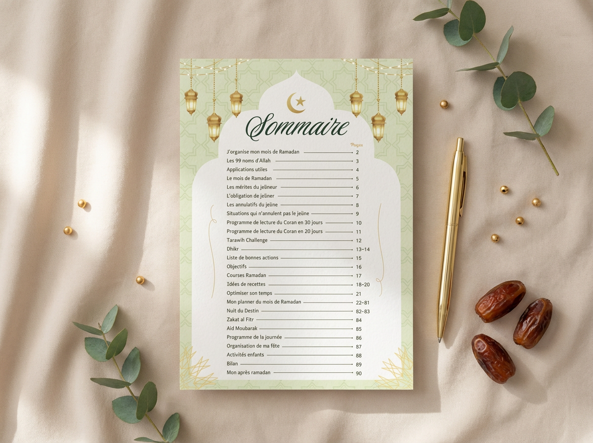 Muslimah Ramadan Planner